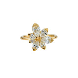 Assymetric Bloom Engagement Ring | Pear Cut Diamond