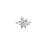 Assymetric Bloom Engagement Ring | Pear Cut Diamond