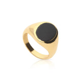 Black Onyx Signet Ring