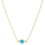 Diamond Turquoise Necklace - The Jewelz 