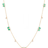 Naida Siren Necklace in Rose Gold