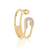 The_Jewelz-14K_Gold-Diamond_Safety_Pin_Cuff_Ring-Ring-AR1117-B