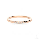 Quinate Diamond Band In Rose Gold