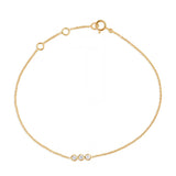 Trenion Diamond Bracelet Chain In Rose Gold