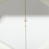 Holy Cross Crucifix Diamond Fine Bracelet