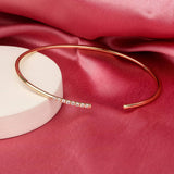 Diamond Stackable Cuff Bracelet