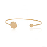 Dual Disc Cuff Bracelet