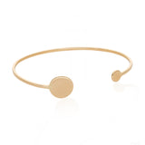 Dual Disc Cuff Bracelet
