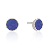 Indigo Tide Lapis 925 Silver Studs Earrings