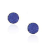 Indigo Tide Lapis 925 Silver Studs Earrings