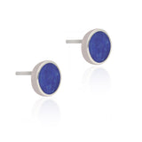 Indigo Tide Lapis 925 Silver Studs Earrings