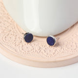 Indigo Tide Lapis 925 Silver Studs Earrings