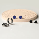 Indigo Tide Lapis 925 Silver Studs Earrings