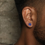Indigo Tide Lapis 925 Silver Studs Earrings