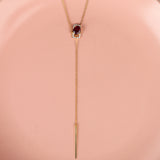 Eraya Red Garnet Gold Necklace