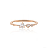 Descending Diamond Regular Ring