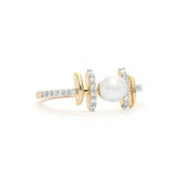 Dual Tone Pearl Focused Ring