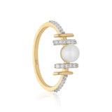 Dual Tone Pearl Focused Ring