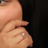 Dual Tone Pearl Focused Ring