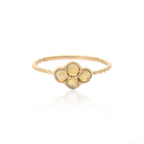 Four Leaf Clover Opal Ring