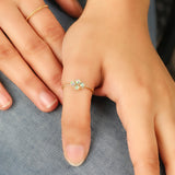 Four Leaf Clover Opal Ring