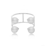 Double Baby Pearl Ring | Open Band