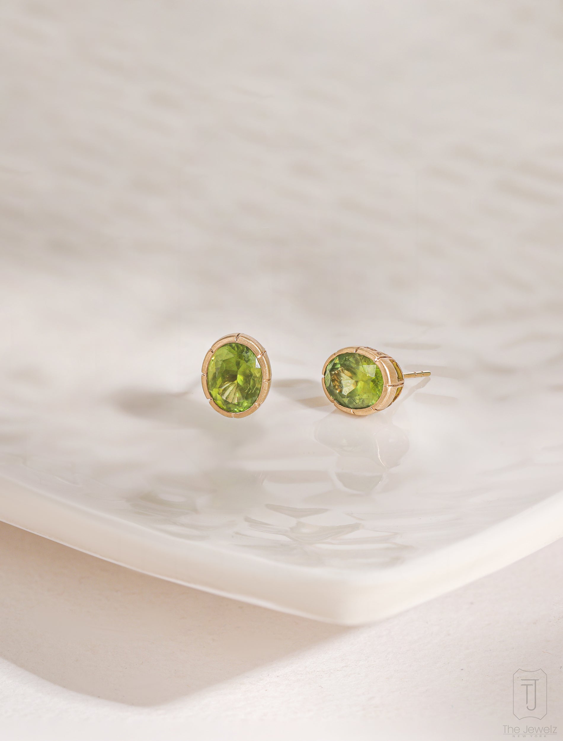 Dominion Peridot Studs - The Jewelz 