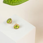Dominion Peridot Studs - The Jewelz 