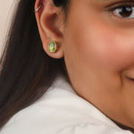 Dominion Peridot Studs - The Jewelz 