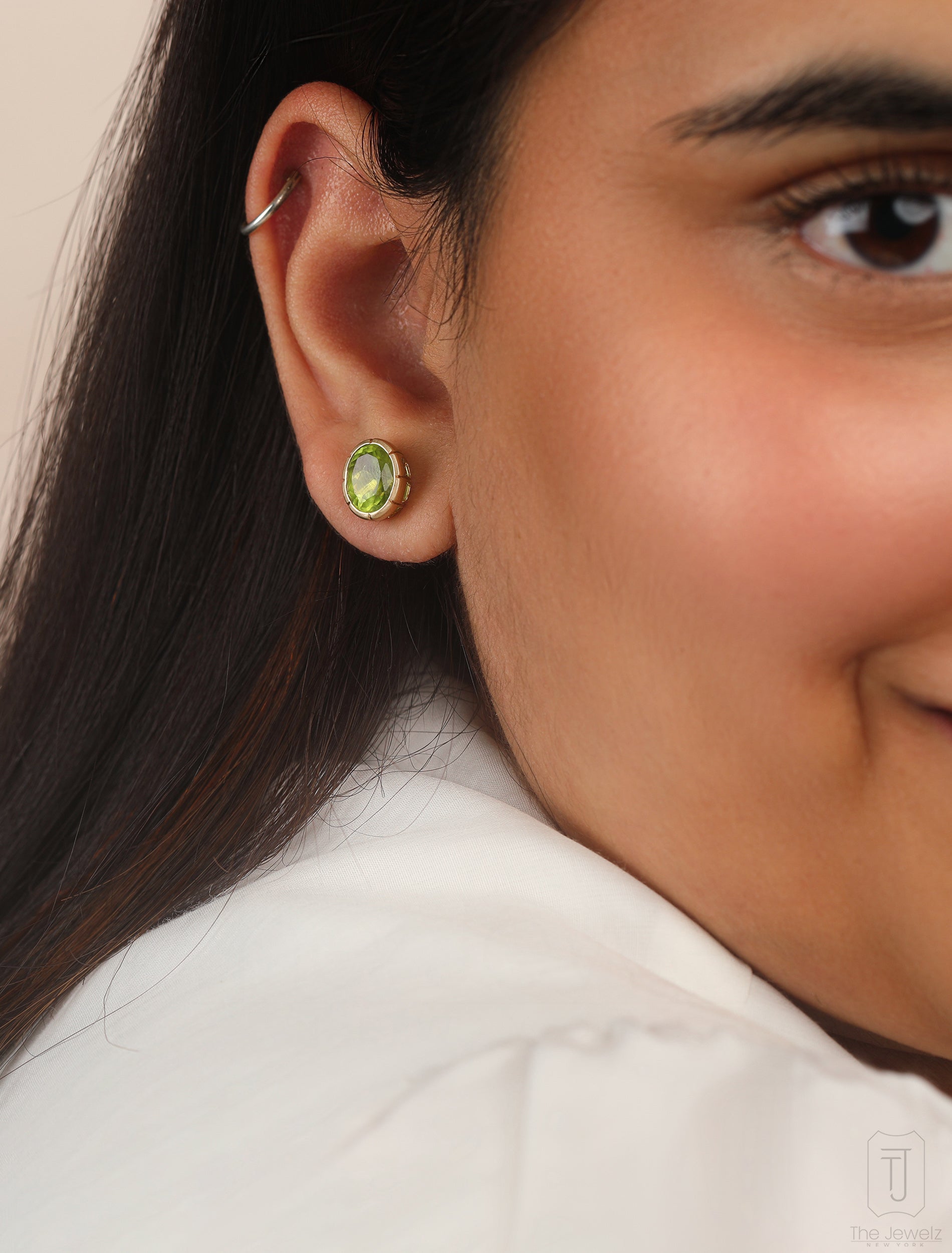 Dominion Peridot Studs - The Jewelz 