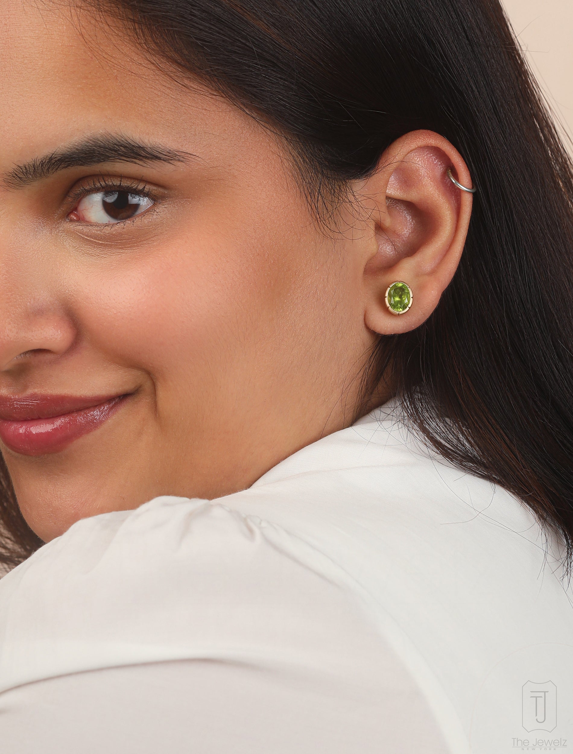 Dominion Peridot Studs - The Jewelz 
