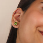 Dominion Peridot Studs - The Jewelz 