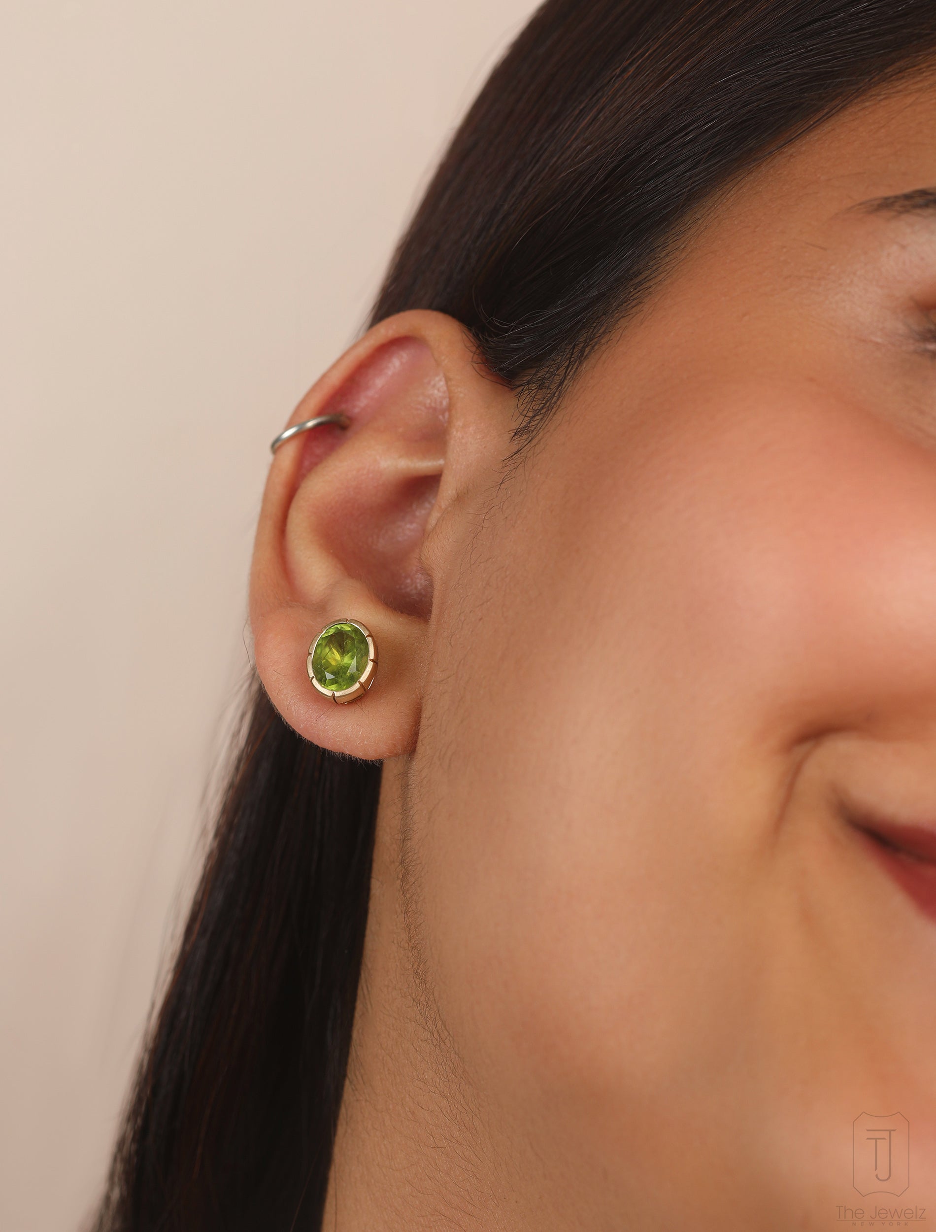 Dominion Peridot Studs - The Jewelz 