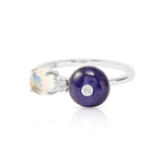 Nightbloom Three-Stone Ring - The Jewelz 
