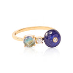 Nightbloom Three-Stone Ring - The Jewelz 