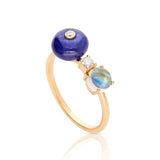 Nightbloom Three-Stone Ring - The Jewelz 
