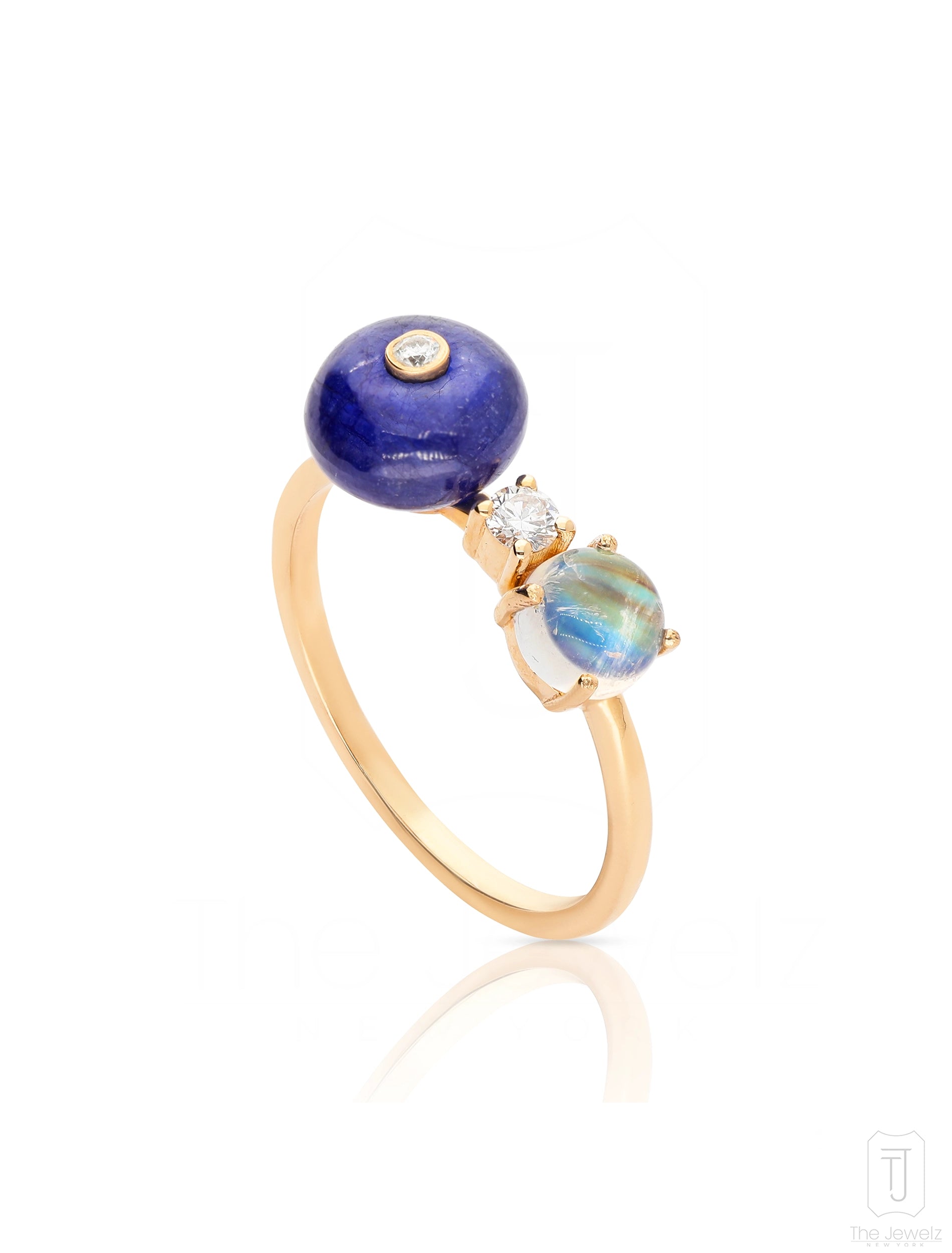 Nightbloom Three-Stone Ring - The Jewelz 