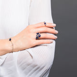 Nightbloom Three-Stone Ring - The Jewelz 