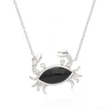 Crab Flow – Black Onyx Pendant Necklace