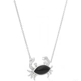 Crab Flow – Black Onyx Pendant Necklace