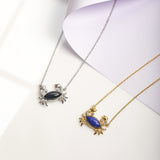 Crab Flow – Black Onyx Pendant Necklace