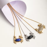 Crab Flow – Black Onyx Pendant Necklace