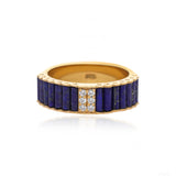 Lapis Matrix Band Ring