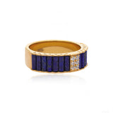 Lapis Matrix Band Ring