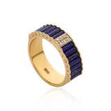 Lapis Matrix Band Ring