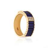 Lapis Matrix Band Ring