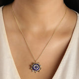 Lapis-Kissed Sun Charm