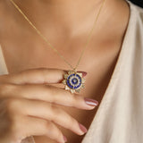 Lapis-Kissed Sun Charm