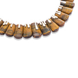 Wild Instinct – Tiger's Eye Fan Collar Necklace