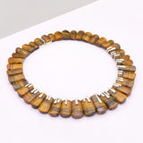 Wild Instinct – Tiger's Eye Fan Collar Necklace